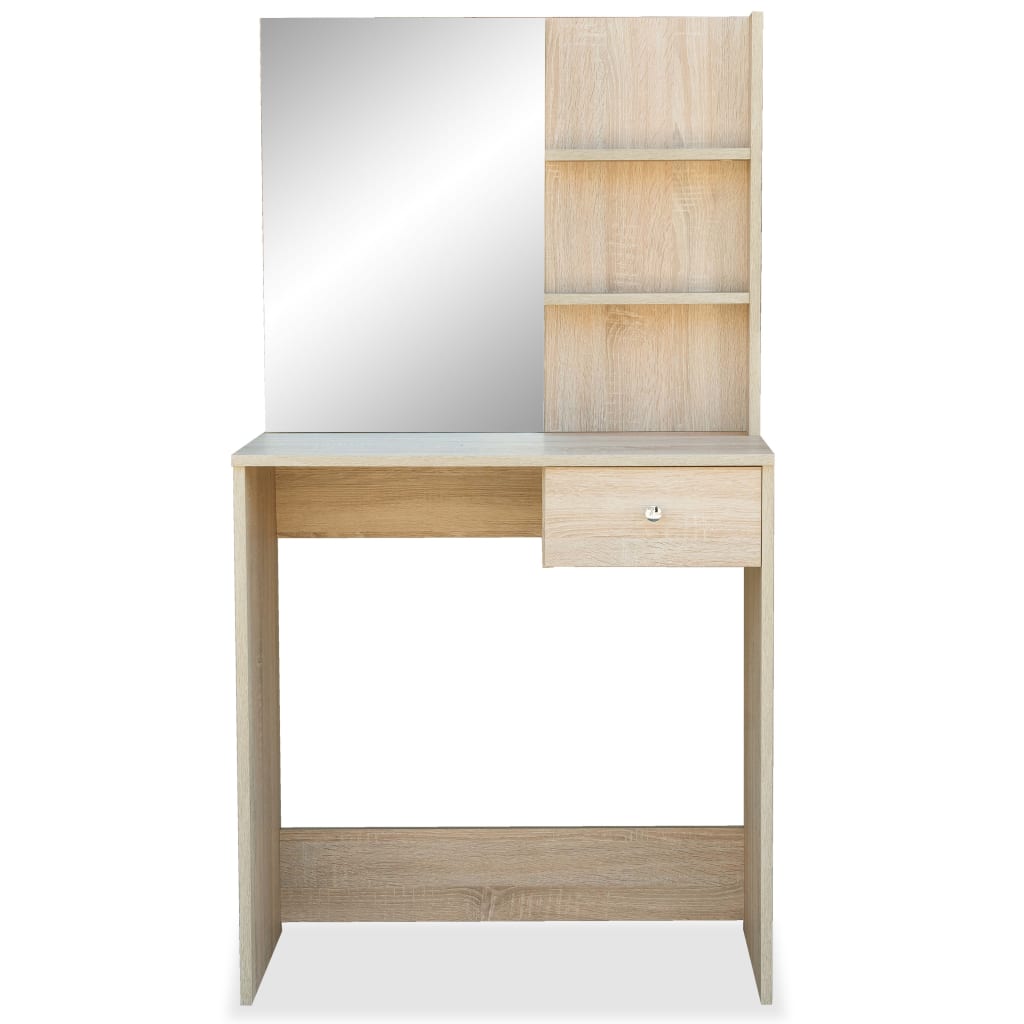 Kaptafel 75X40X141 Cm Bewerkt Hout Kleurig