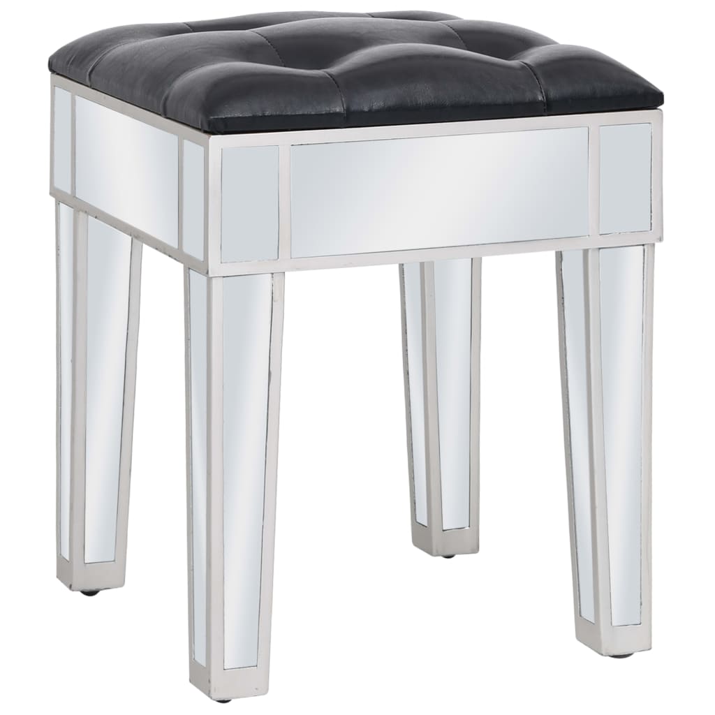 Kaptafel Gespiegeld Met Kruk Mdf En Glas
