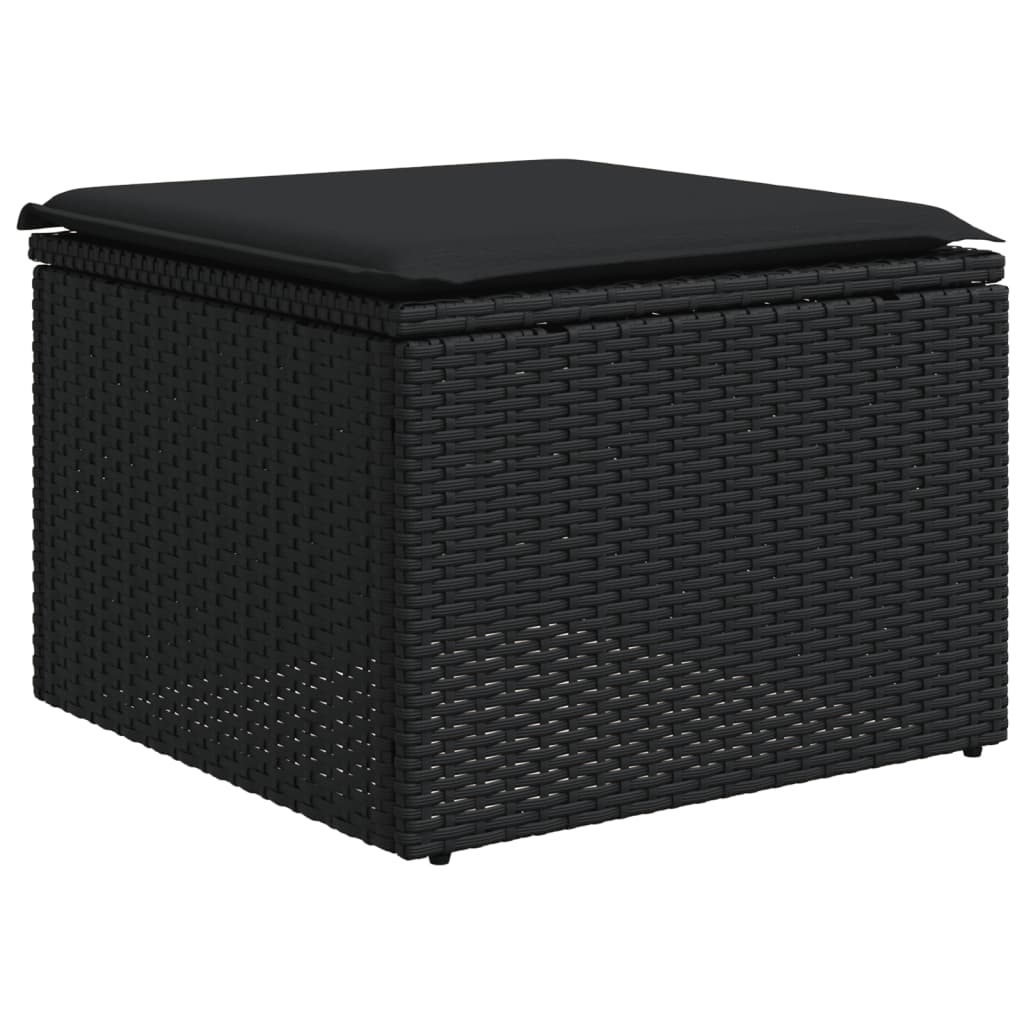 5-Delige Loungeset Met Kussens Poly Rattan