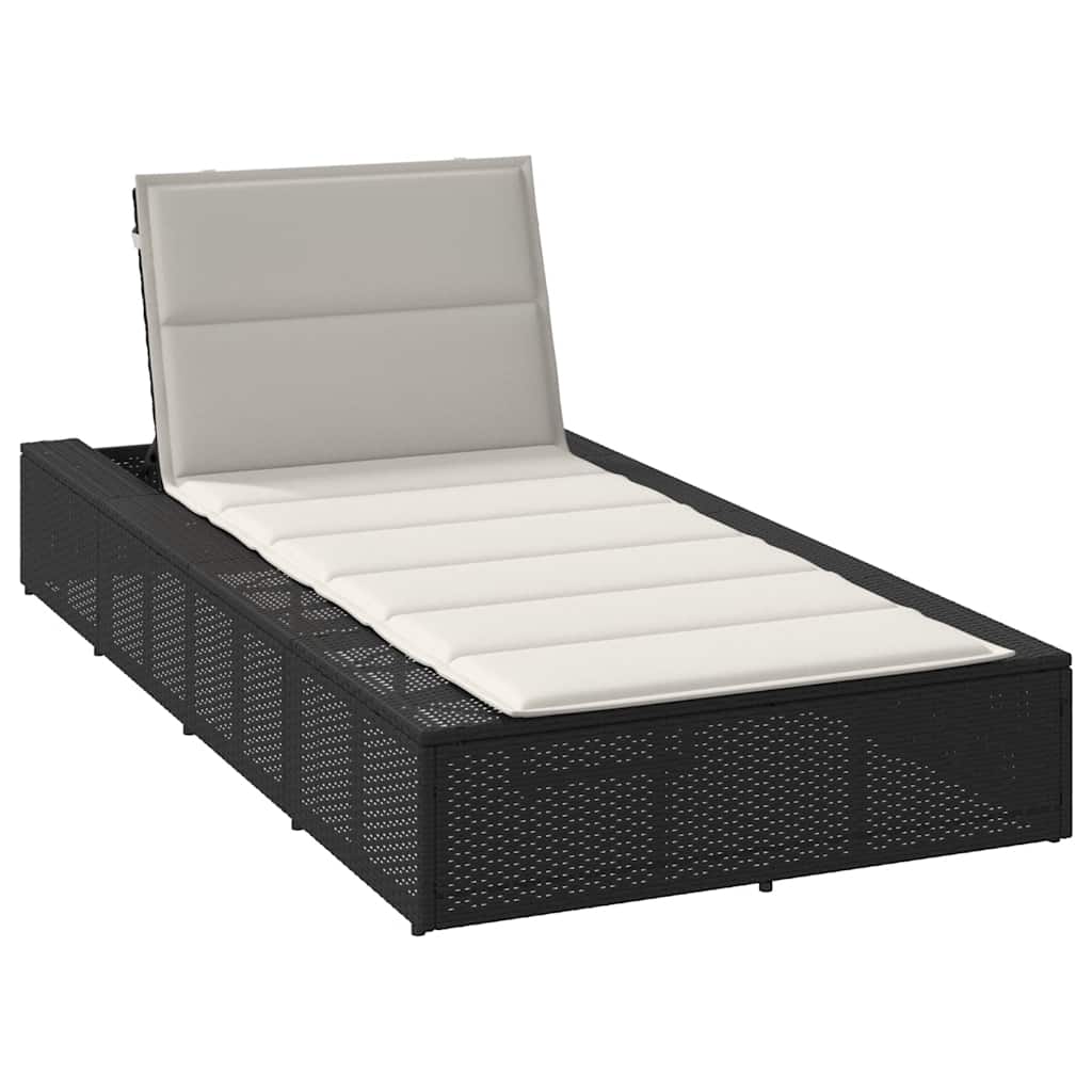 Ligbed Met Zwevend Kussen Poly Rattan