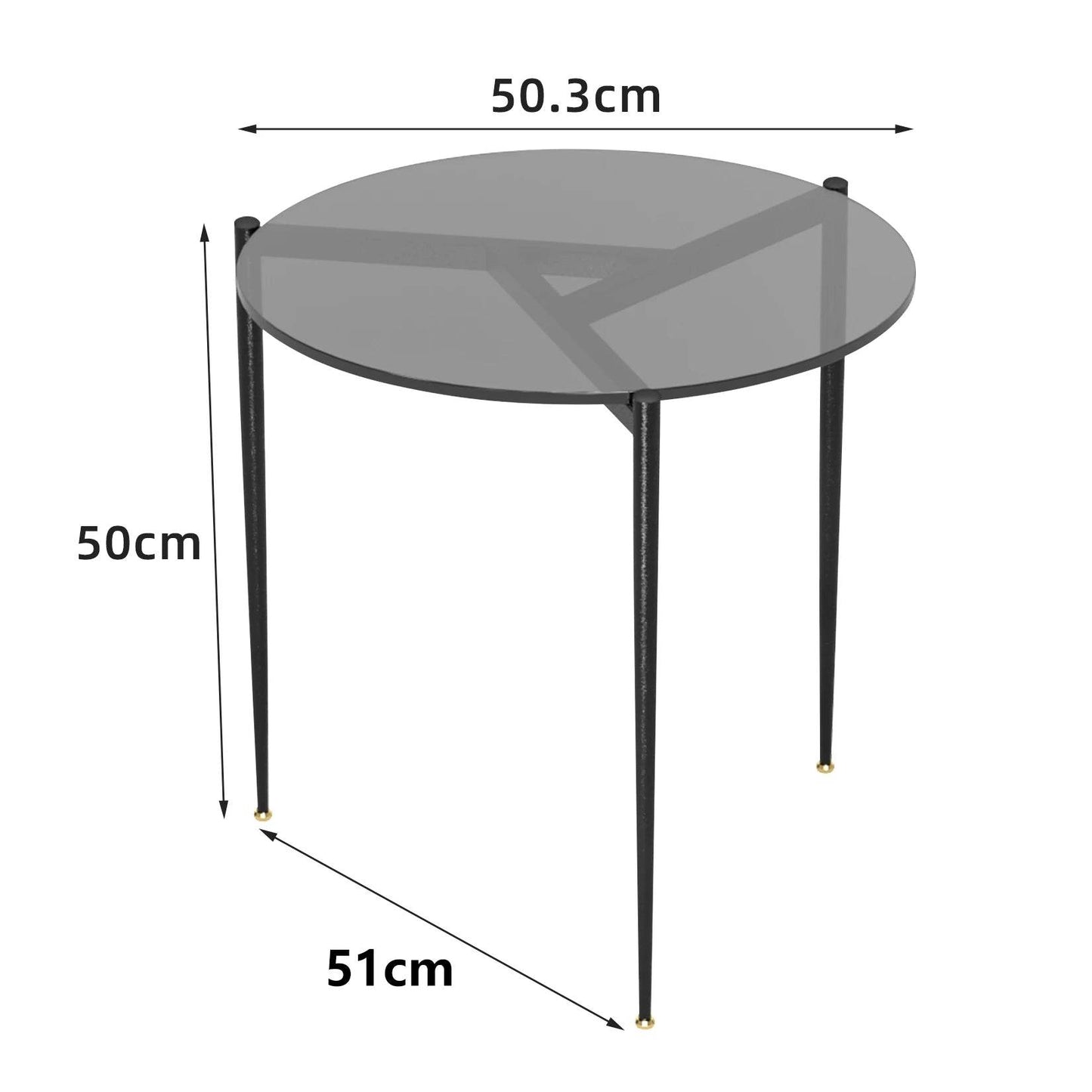 Modern Glass Side Table - Novatrends