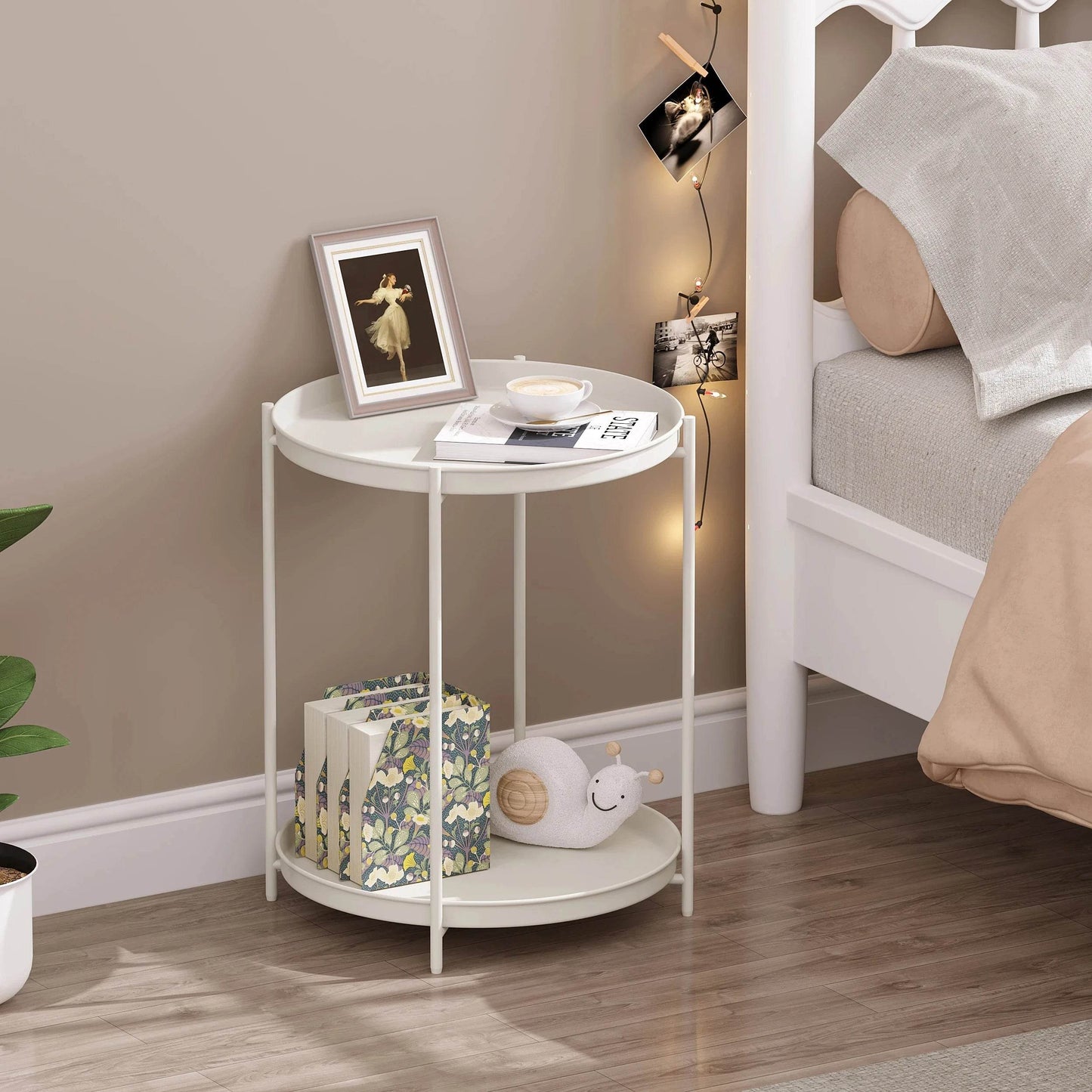 Round Metal Side Table - Novatrends