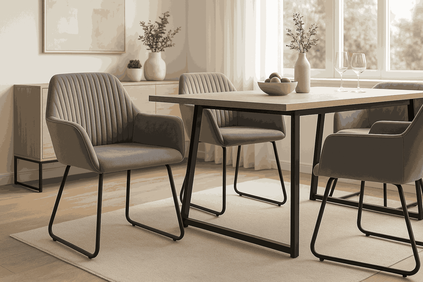 Glam dining chairs