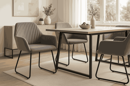 Glam dining chairs