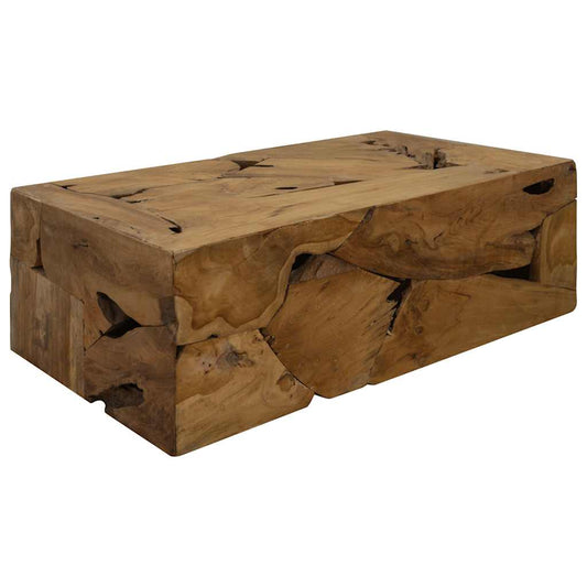 Salontafel 90X50X30 Cm Echt Teakhout Bruin