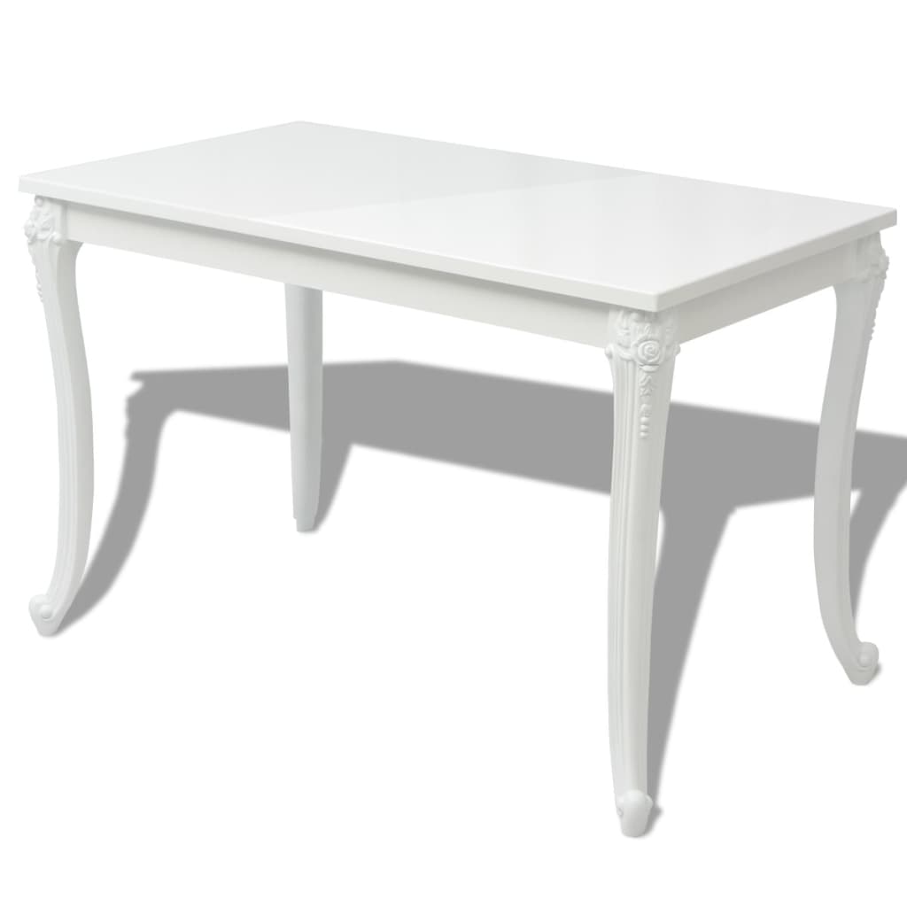 Eettafel Hoogglans Wit