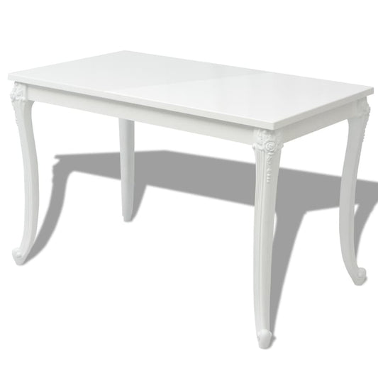 Eettafel Hoogglans Wit