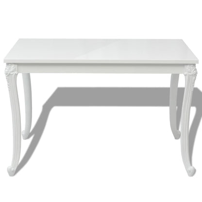Eettafel Hoogglans Wit