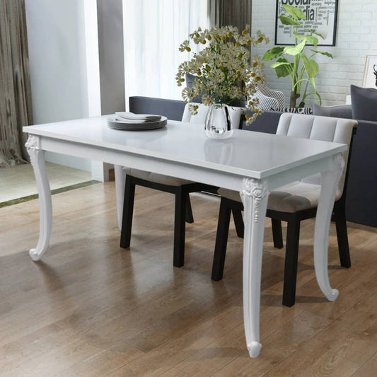 Eettafel Hoogglans Wit