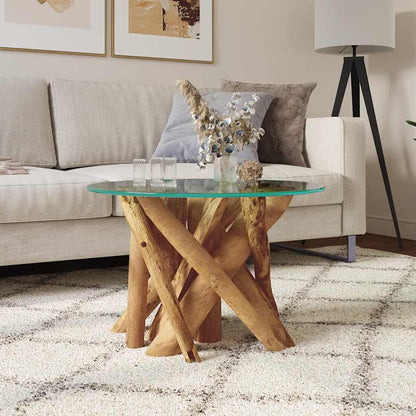Salontafel 60 Cm Massief Teak Drijfhout