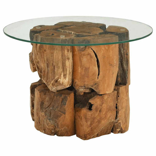 Salontafel 60 Cm Massief Teak Drijfhout
