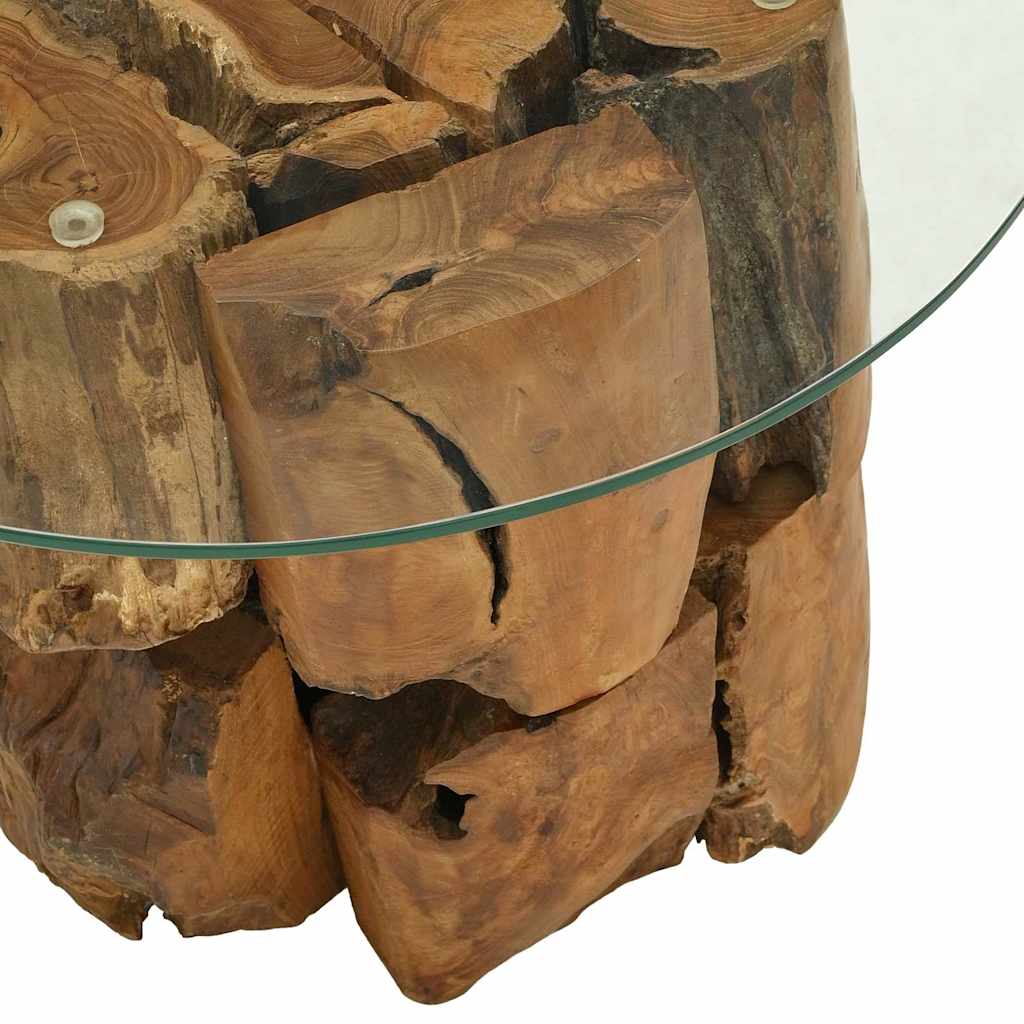 Salontafel 60 Cm Massief Teak Drijfhout