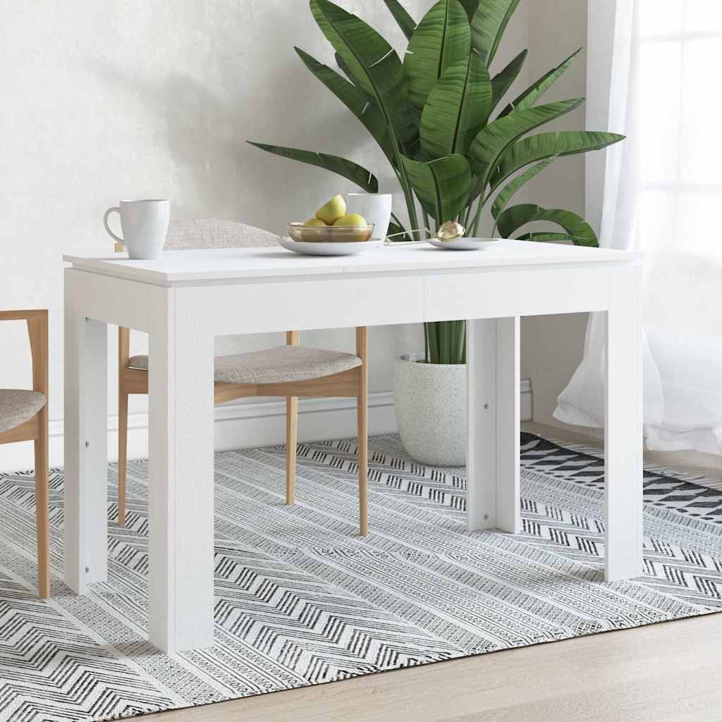 Eettafel 120X60X76 Cm Bewerkt Hout Kleurig