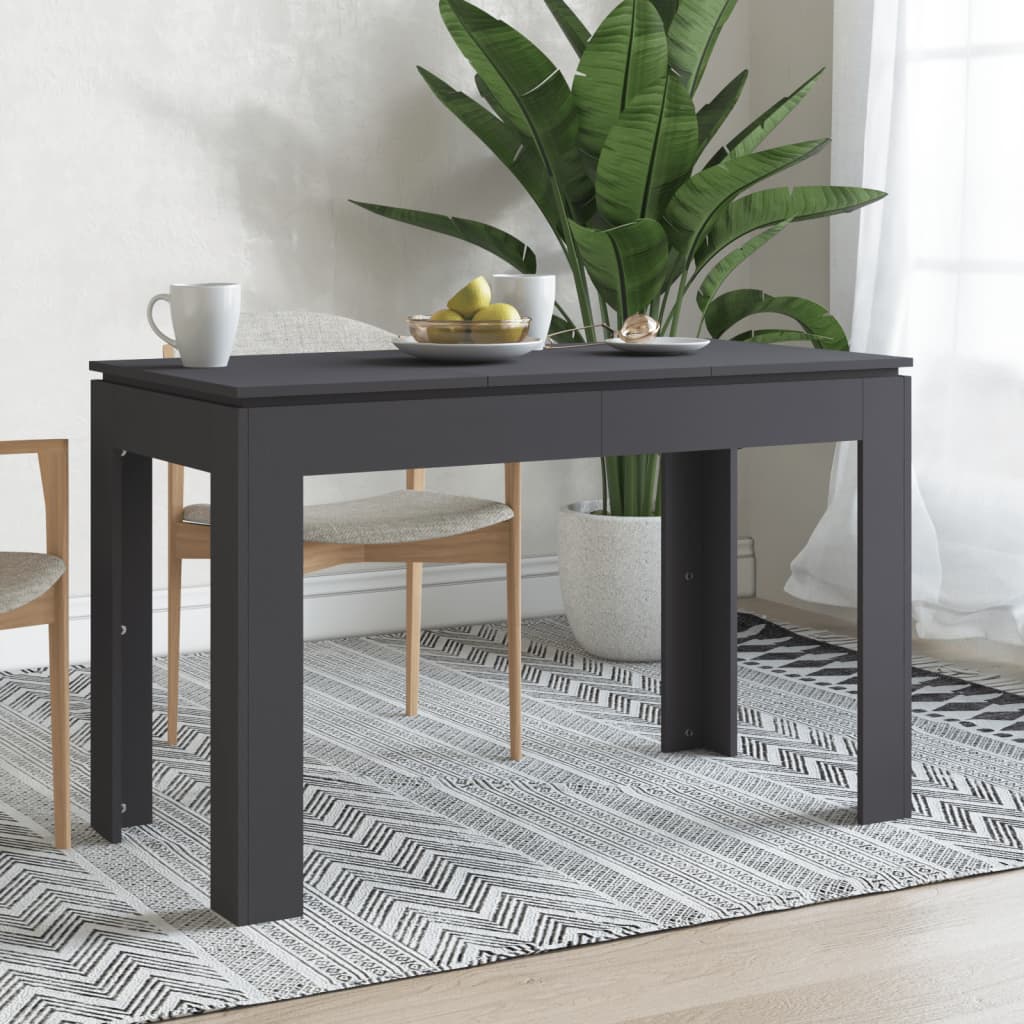 Eettafel 120X60X76 Cm Bewerkt Hout Kleurig