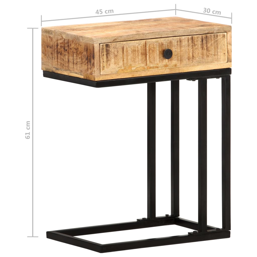 Bijzettafel U-Vormig 45X30X61 Cm