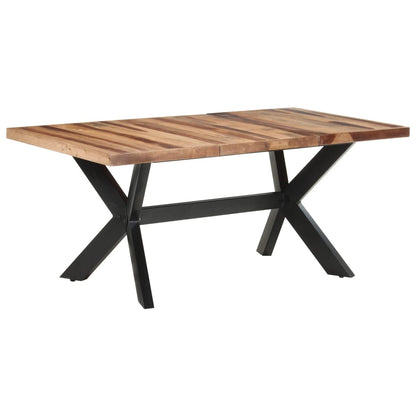 Eettafel Massief Hout Met Honingkleurige Afwerking