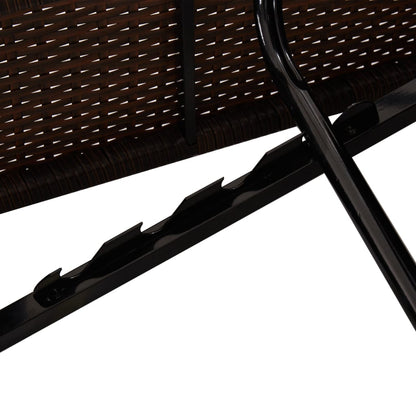 Ligbed Met Kussens Converteerbaar Poly Rattan