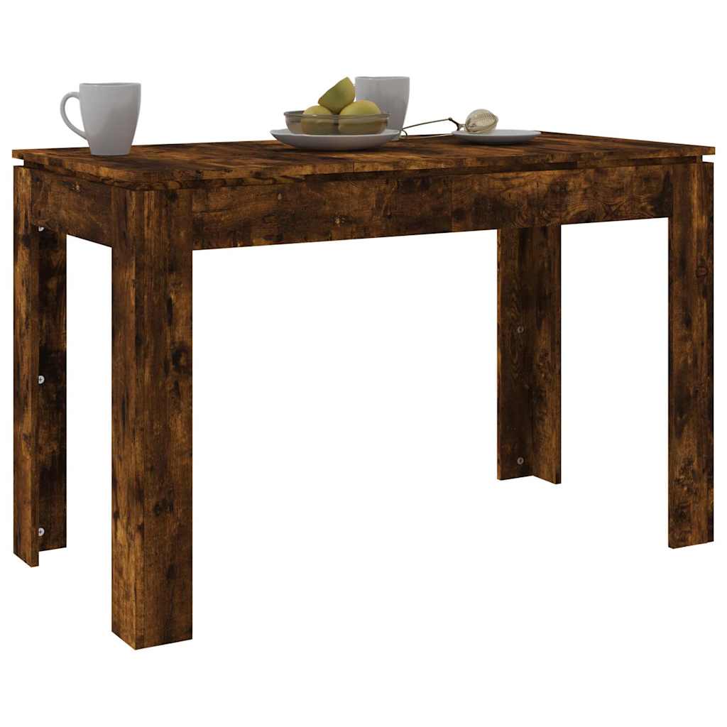 Eettafel 120X60X76 Cm Bewerkt Hout Kleurig