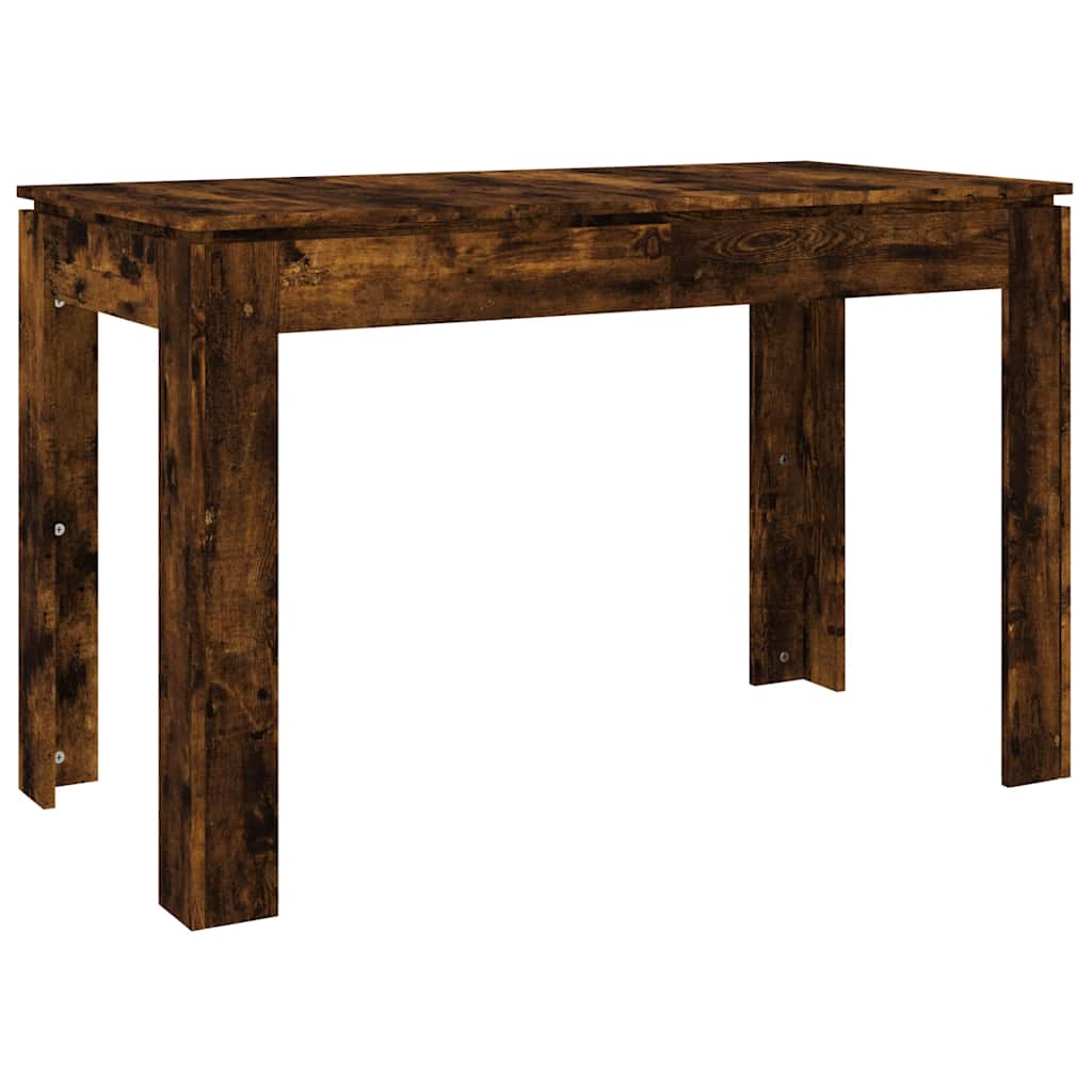 Eettafel 120X60X76 Cm Bewerkt Hout Kleurig