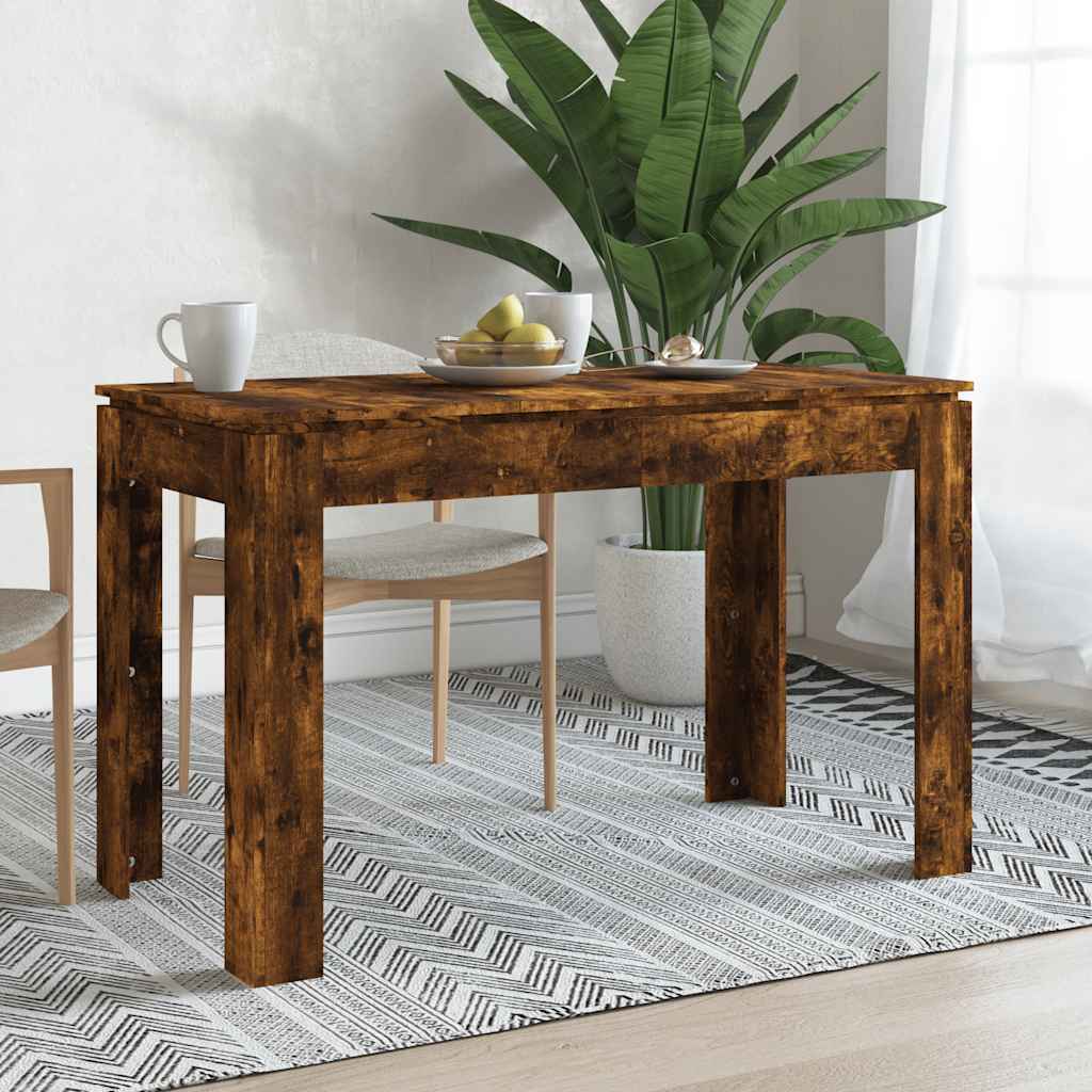 Eettafel 120X60X76 Cm Bewerkt Hout Kleurig