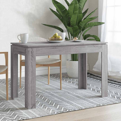 Eettafel 120X60X76 Cm Bewerkt Hout Kleurig