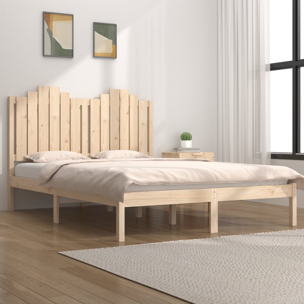 Bedframe Extra Lang Zonder Matras Massief Hout