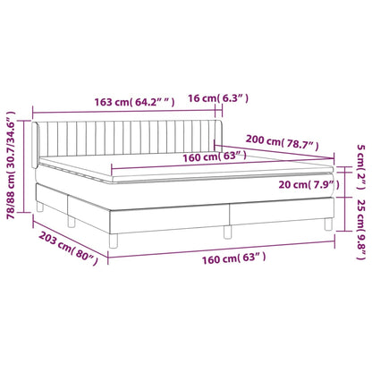 Boxspring Met Matras Stof
