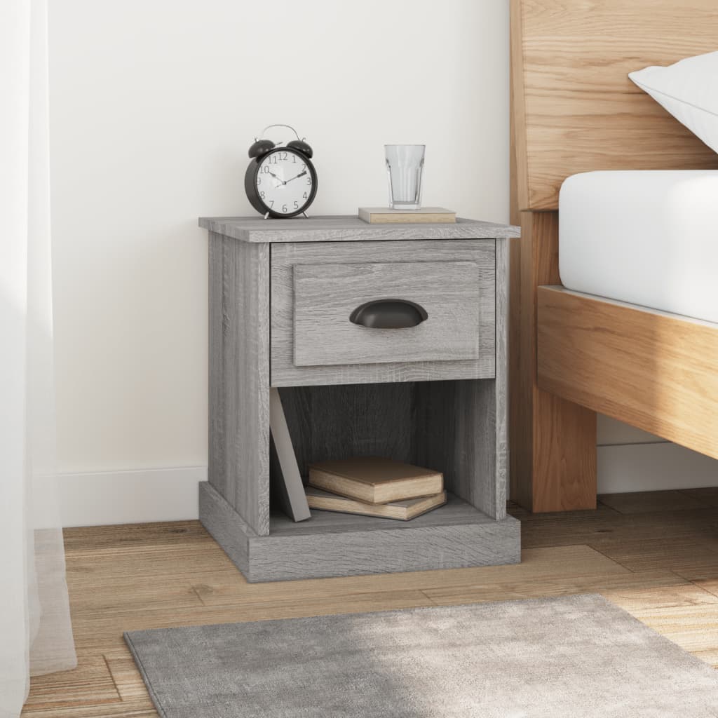 Nachtkastjes 39X39X47,5 Cm Bewerkt Hout