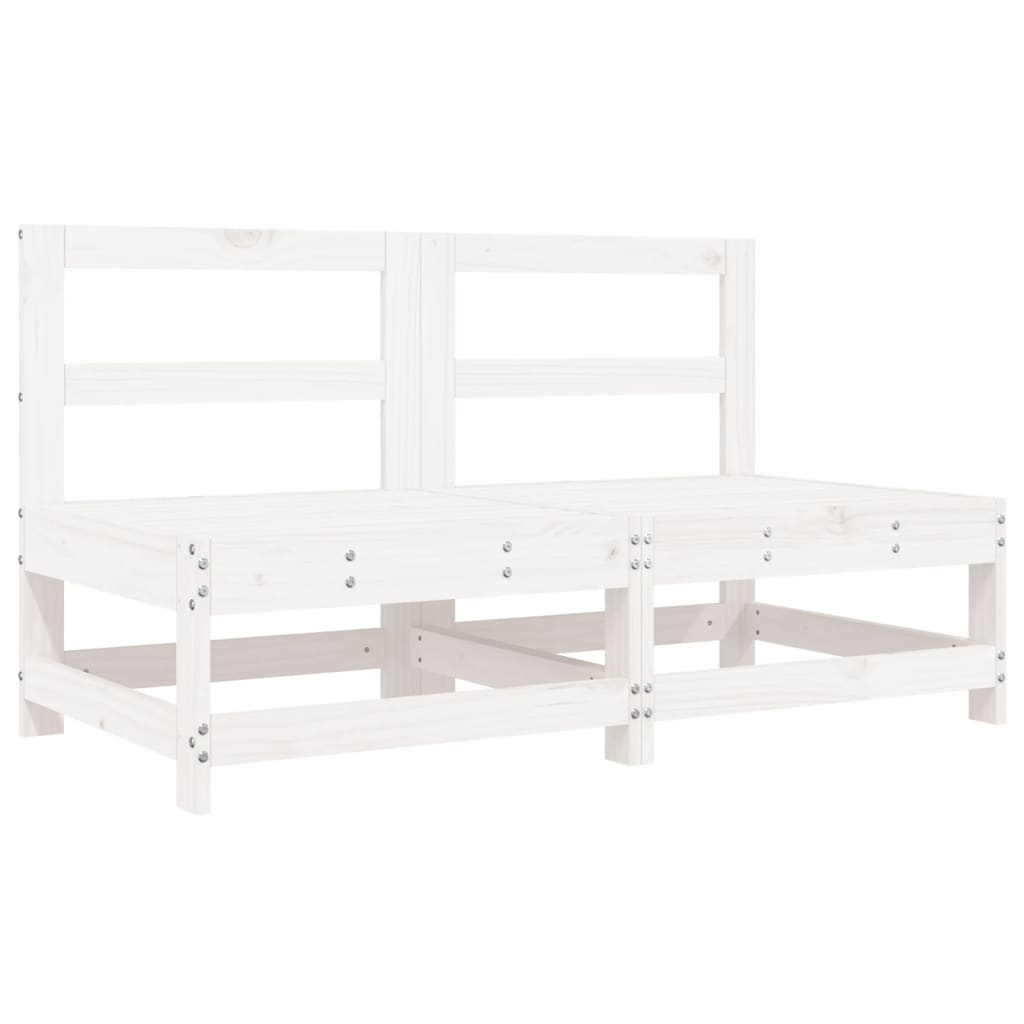 Loungeset Massief Grenenhout Wit