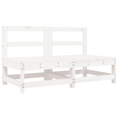 Loungeset Massief Grenenhout Wit