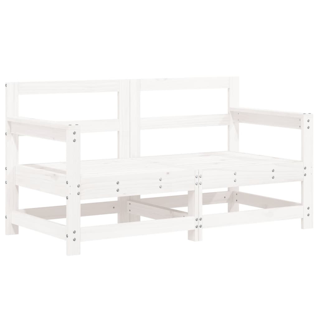 Loungeset Massief Grenenhout Wit