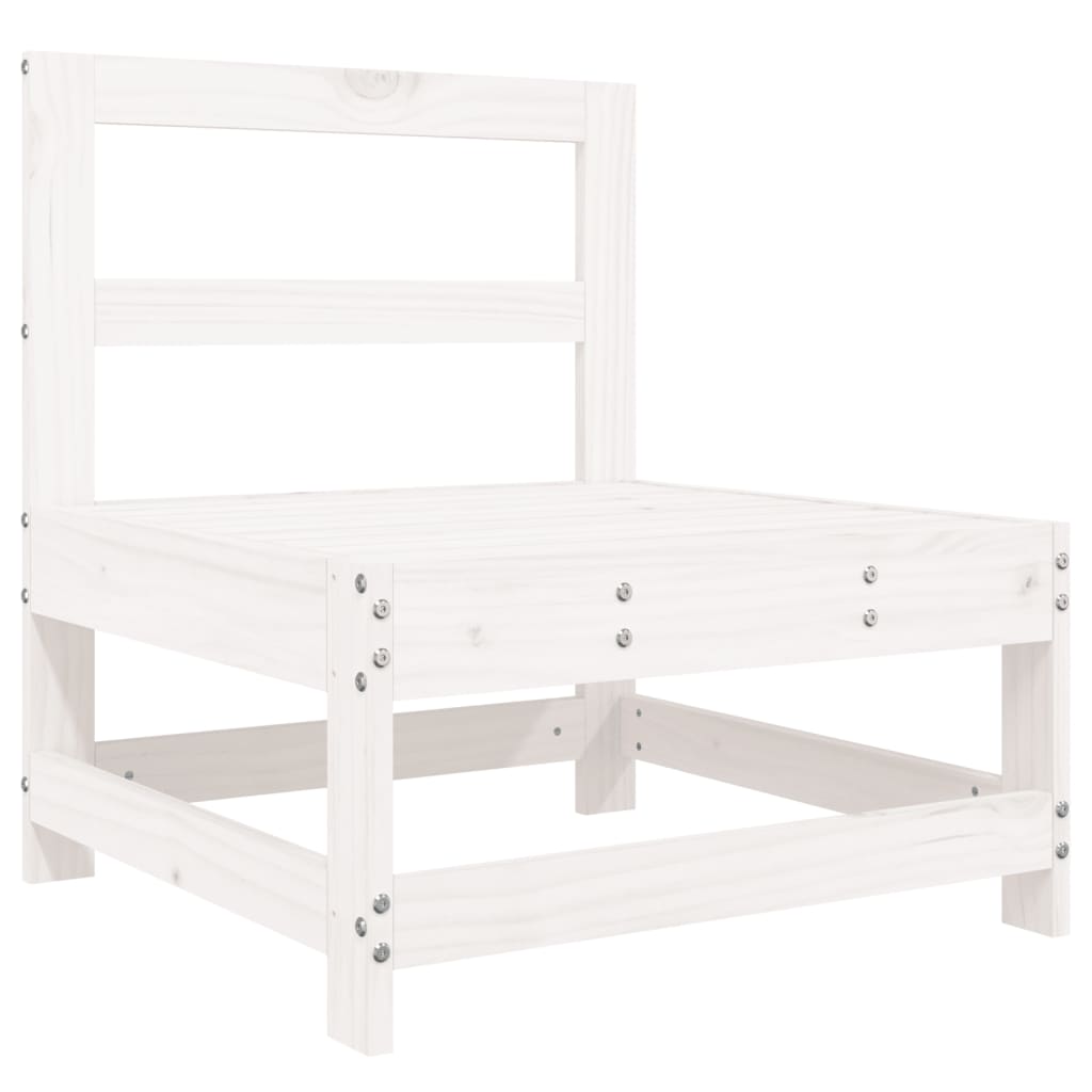 Loungeset Massief Grenenhout Wit
