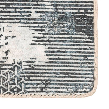 Vloerkleed Wasbaar Anti-Slip Meerkleurig Zwart En Wit
