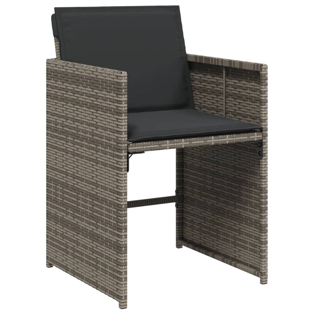9-Delige Tuinset Met Kussens Poly Rattan