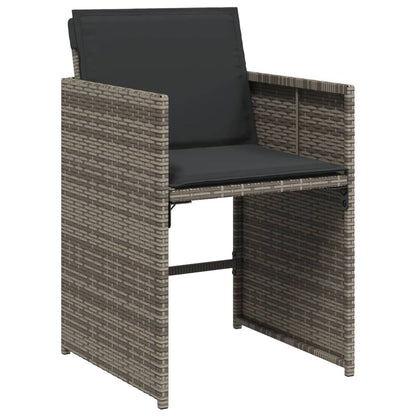 9-Delige Tuinset Met Kussens Poly Rattan