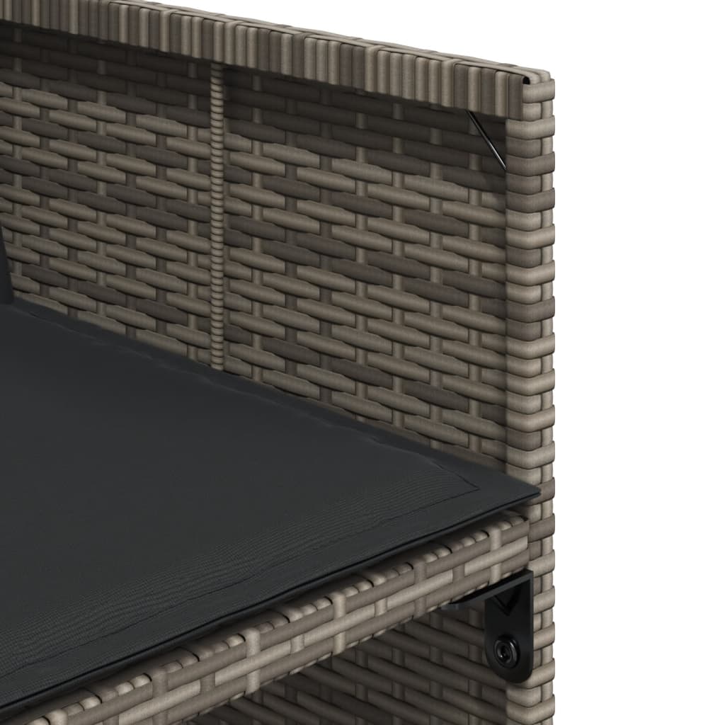 9-Delige Tuinset Met Kussens Poly Rattan