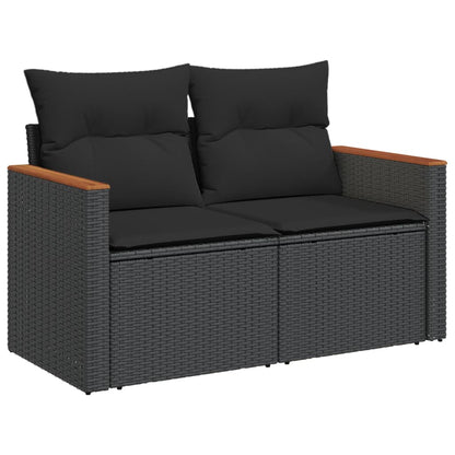 5-Delige Loungeset Met Kussens Poly Rattan