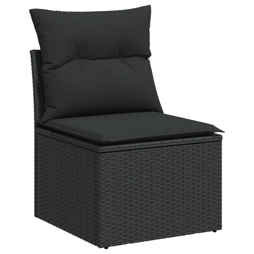 5-Delige Loungeset Met Kussens Poly Rattan