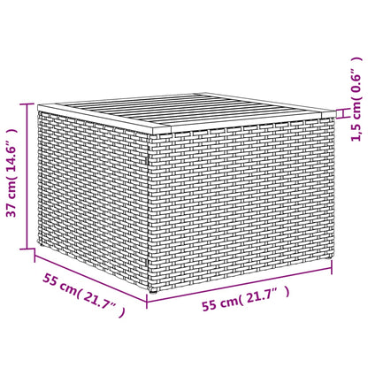 5-Delige Loungeset Met Kussens Poly Rattan