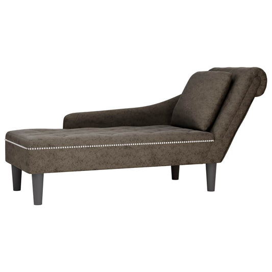 Chaise Longue Kussen En Rechterarmleuning Kunstleer