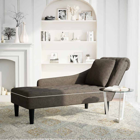 Chaise Longue Kussen En Rechterarmleuning Kunstleer
