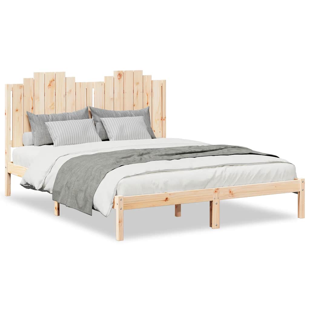 Bedframe Extra Lang Zonder Matras Massief Hout