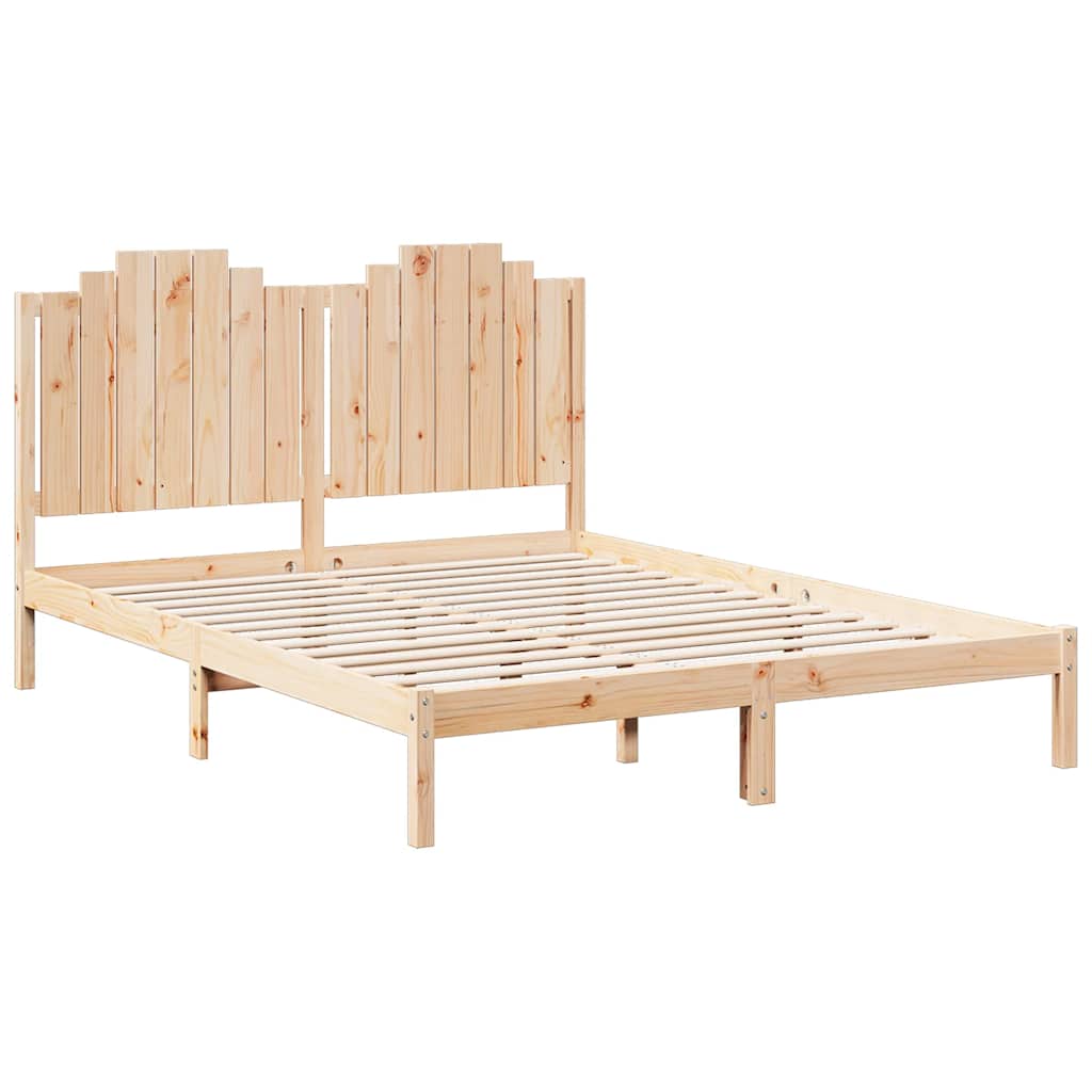 Bedframe Extra Lang Zonder Matras Massief Hout