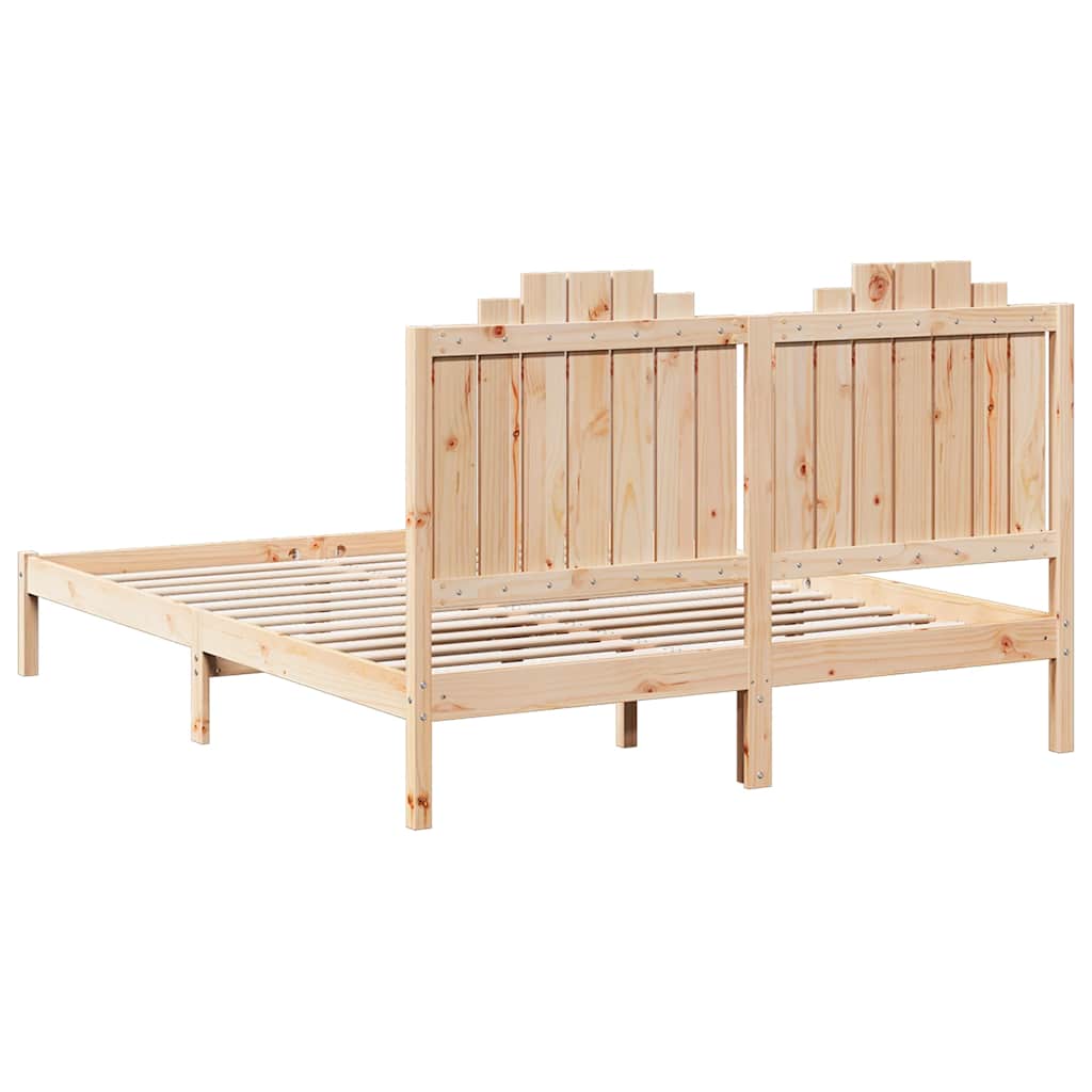 Bedframe Extra Lang Zonder Matras Massief Hout