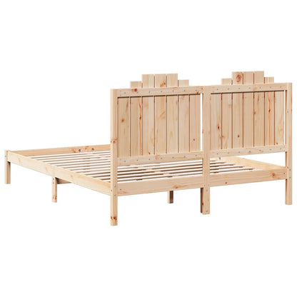 Bedframe Extra Lang Zonder Matras Massief Hout