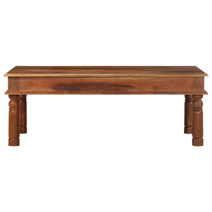 Salontafel 110X60X40 Cm Massief Acaciahout Wit