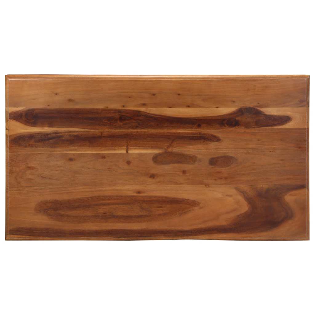 Salontafel 110X60X40 Cm Massief Acaciahout Wit