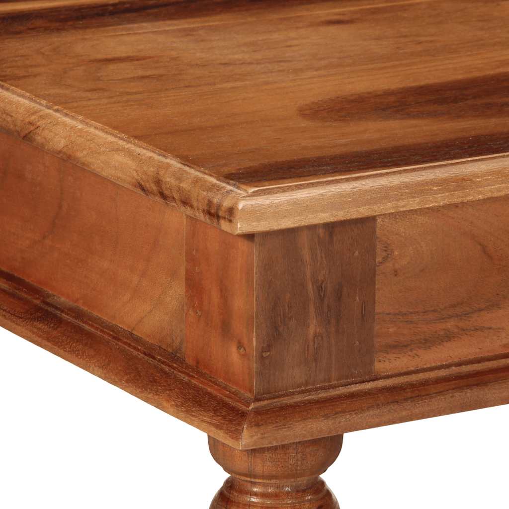 Salontafel 110X60X40 Cm Massief Acaciahout Wit