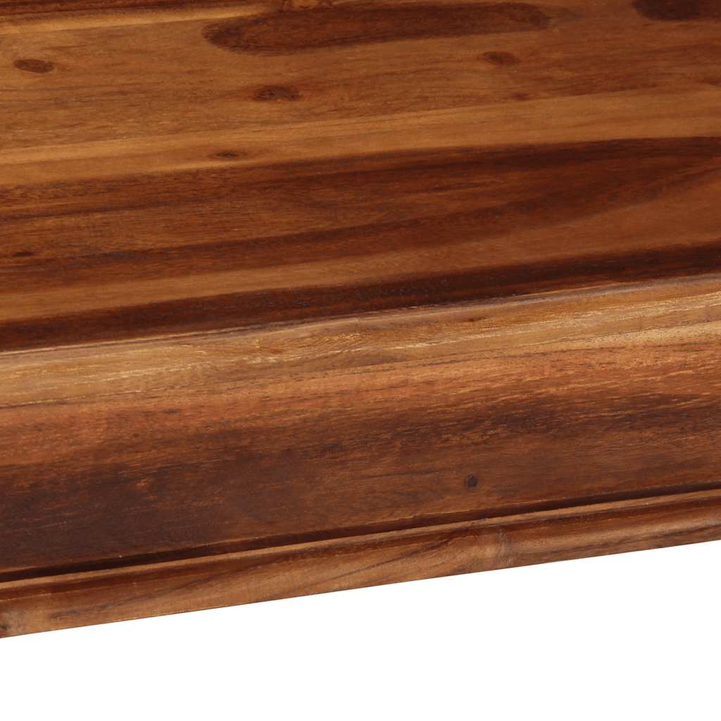 Salontafel 110X60X40 Cm Massief Acaciahout Wit