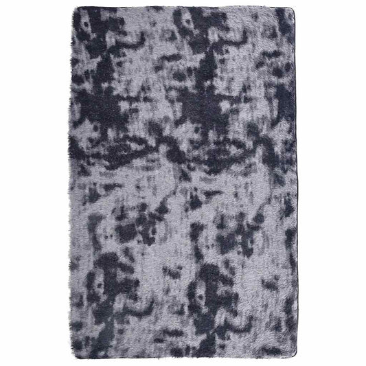 Hoogpolig Vloerkleed Navarra Polyester Donkergrijs